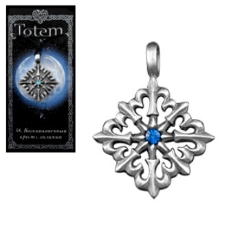 Амулет «Восьмиконечный крест с лилиями» купить – Аксессуары