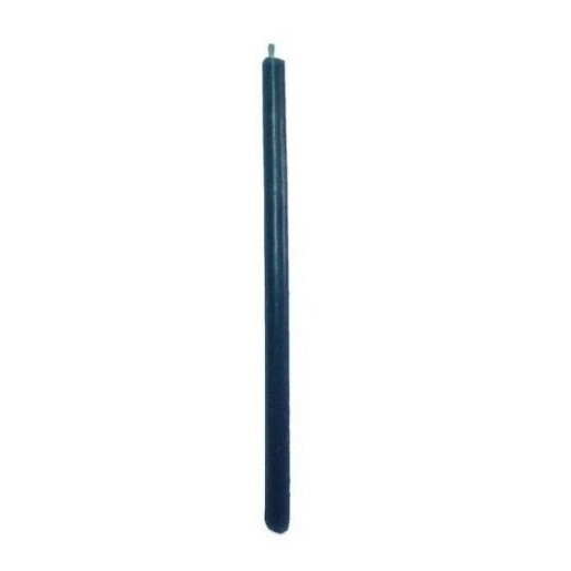 Натуральная восковая свеча 10 см (синяя), 1 шт