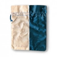 Двухцветный мешочек для карт (синий)