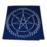 Скатерть «Звезда Магов» (синяя ткань, белая нить)
