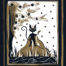 Golden Black Cat Tarot