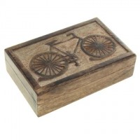Шкатулка деревянная «Велосипед»